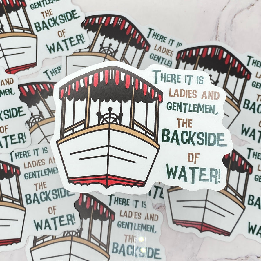Sticker- Backside of Water