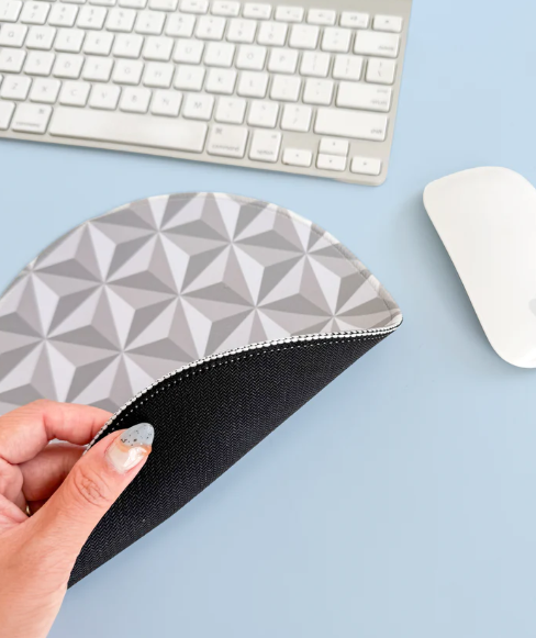 Round Spaceship Earth Mouse Pad