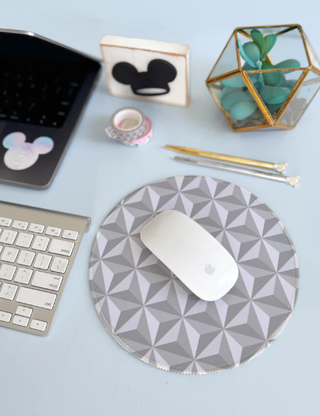 Round Spaceship Earth Mouse Pad