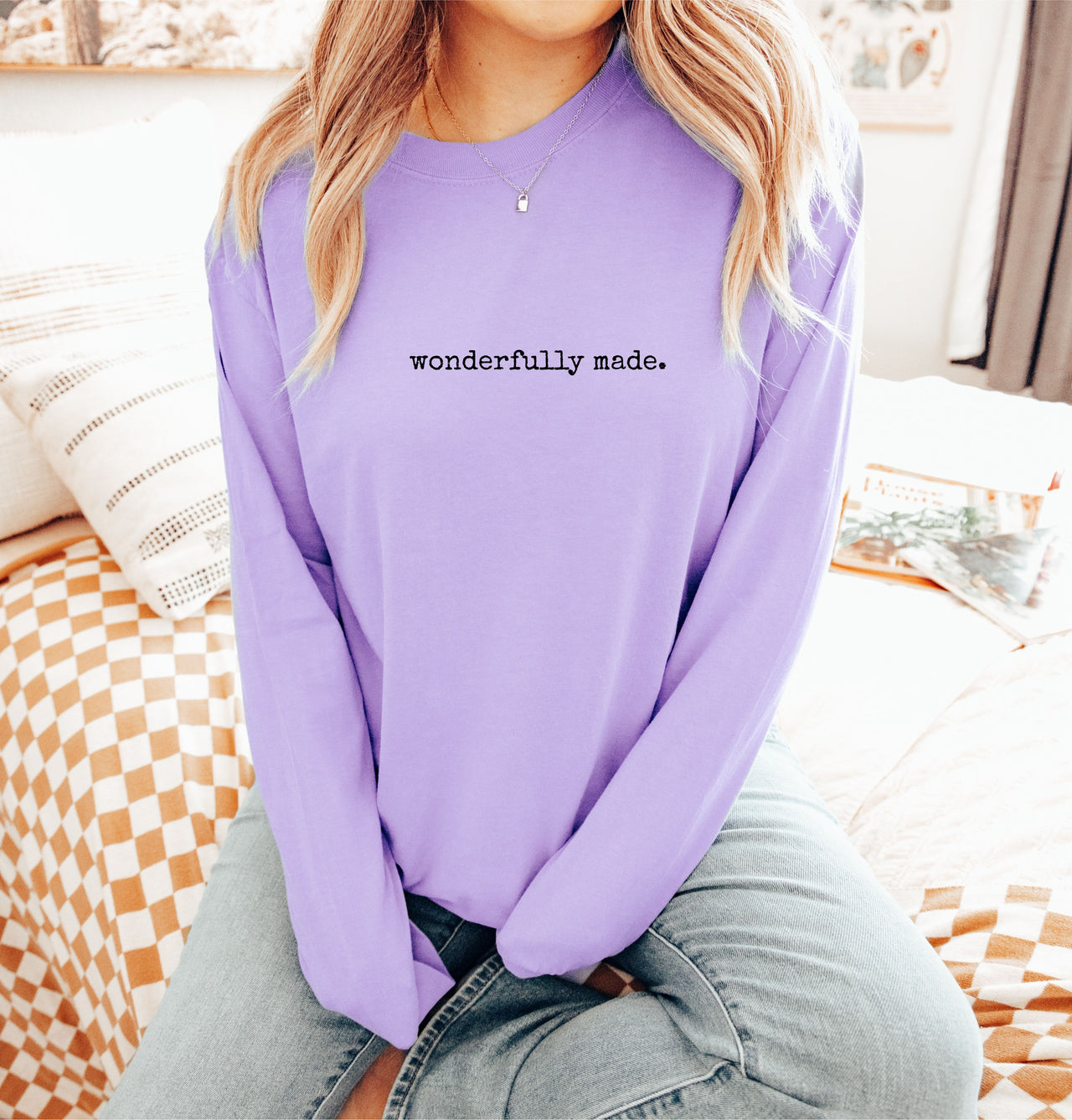 Long Sleeve Tee - Wonderfully Made