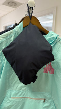 Thumbnail for Aqua Quarter Zip Charles River Rain Jacket- Metallic Pink Castle