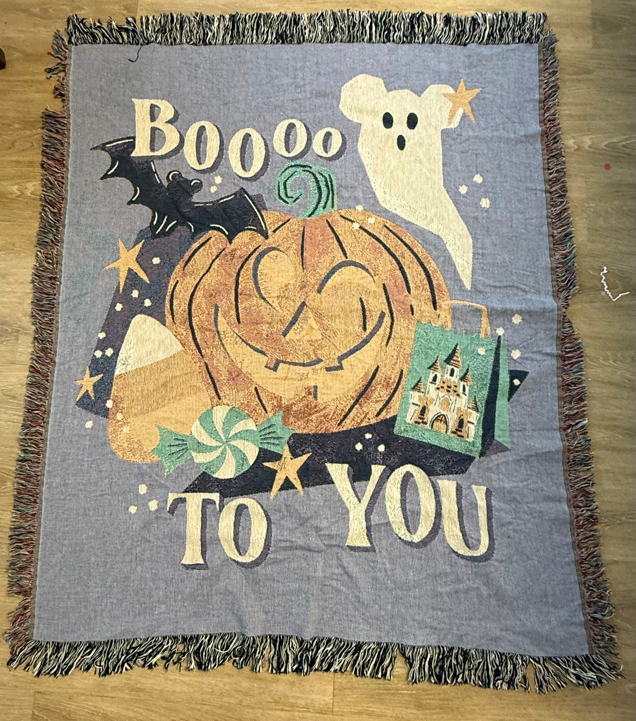 Woven Throw Blanket 50" X 60" Boo To You  (Pre-Order)