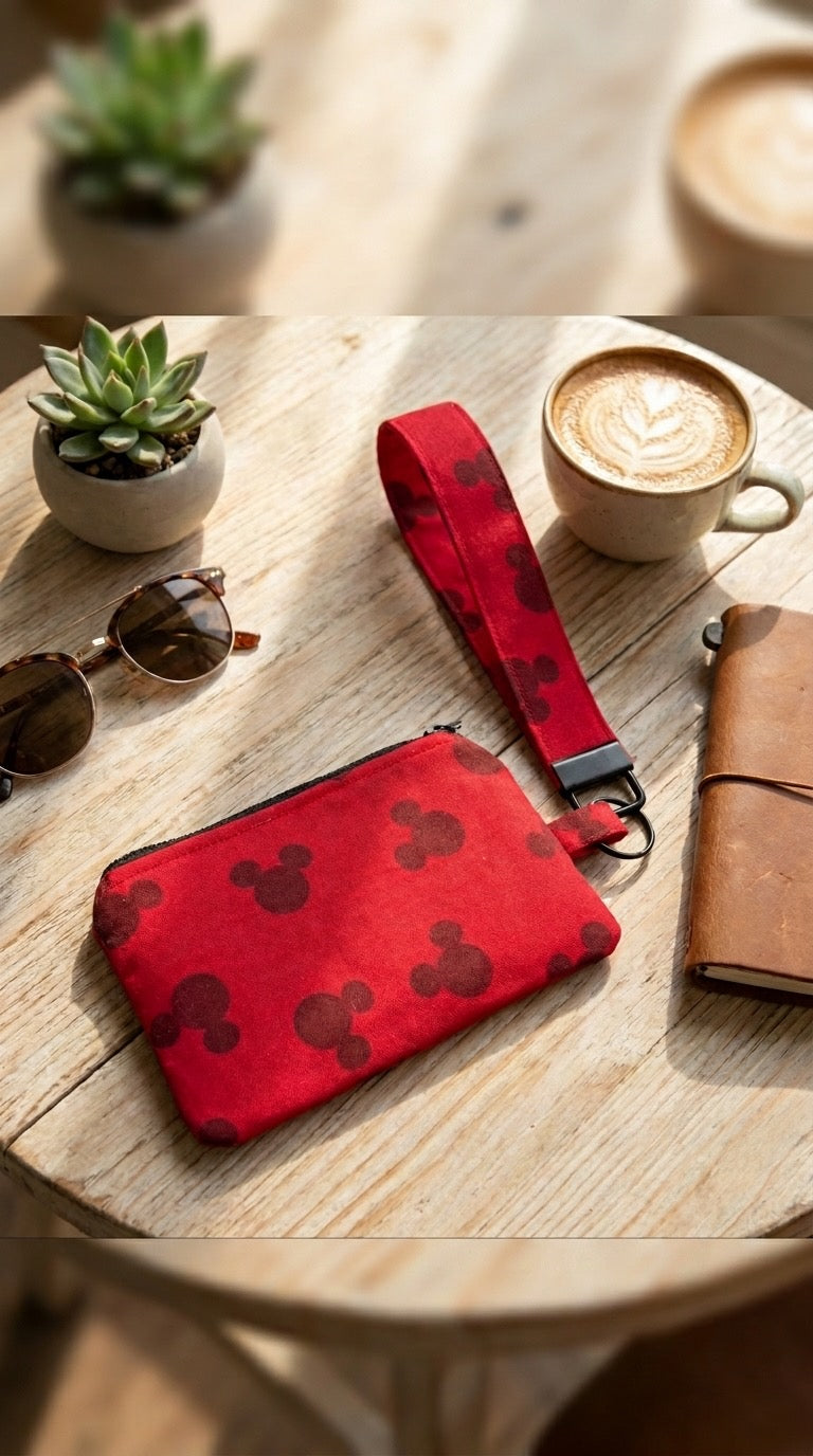 Red Mouse Wristlet Wallet Set  (Pre-Order)