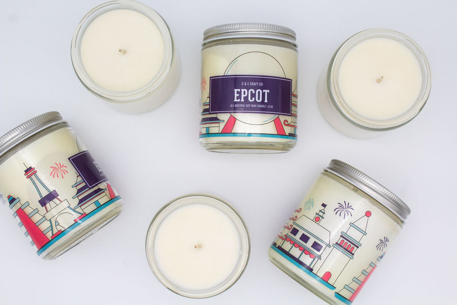 16 oz Epcot Candle