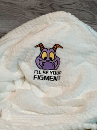 Thumbnail for I'll Be Your Figment Embroidered Throw Blanket
