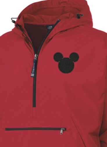 Mickey Head Red Rain Jacket