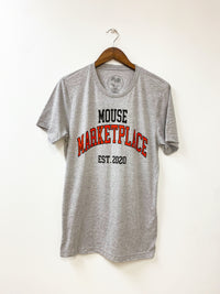 Thumbnail for Athletic Heather Mouse Marketplace College Tee (Pre-Order)