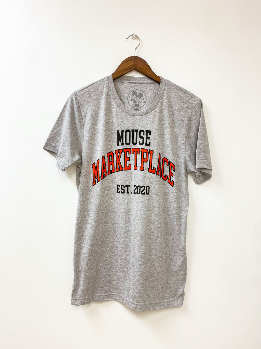 Athletic Heather Mouse Marketplace College Tee (Pre-Order)